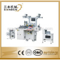 (SBM-320) 1-station hot stamping machine for paper & foil, automatic servo pulling high accuracy roll label sticker die cutter